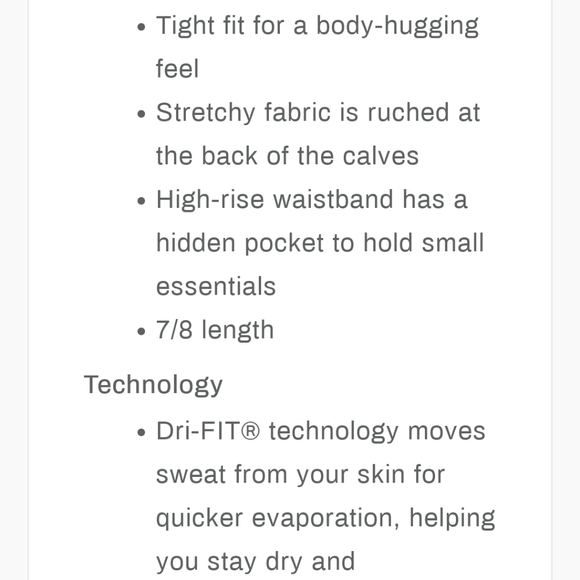 Nike Yoga Rouched HR 3/4 length Tights - Picture 10 of 10